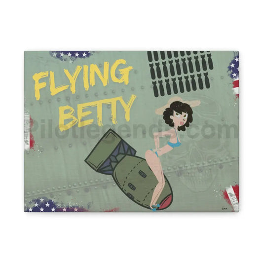 Flying Betty WWII Nose Art Canvas