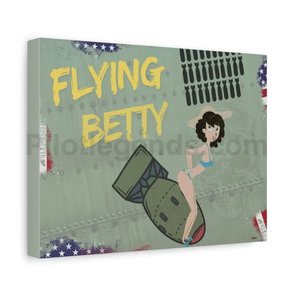 Flying Betty WWII Nose Art Canvas