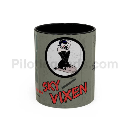 Sky Vixen WWII Nose Art Coffee Cup