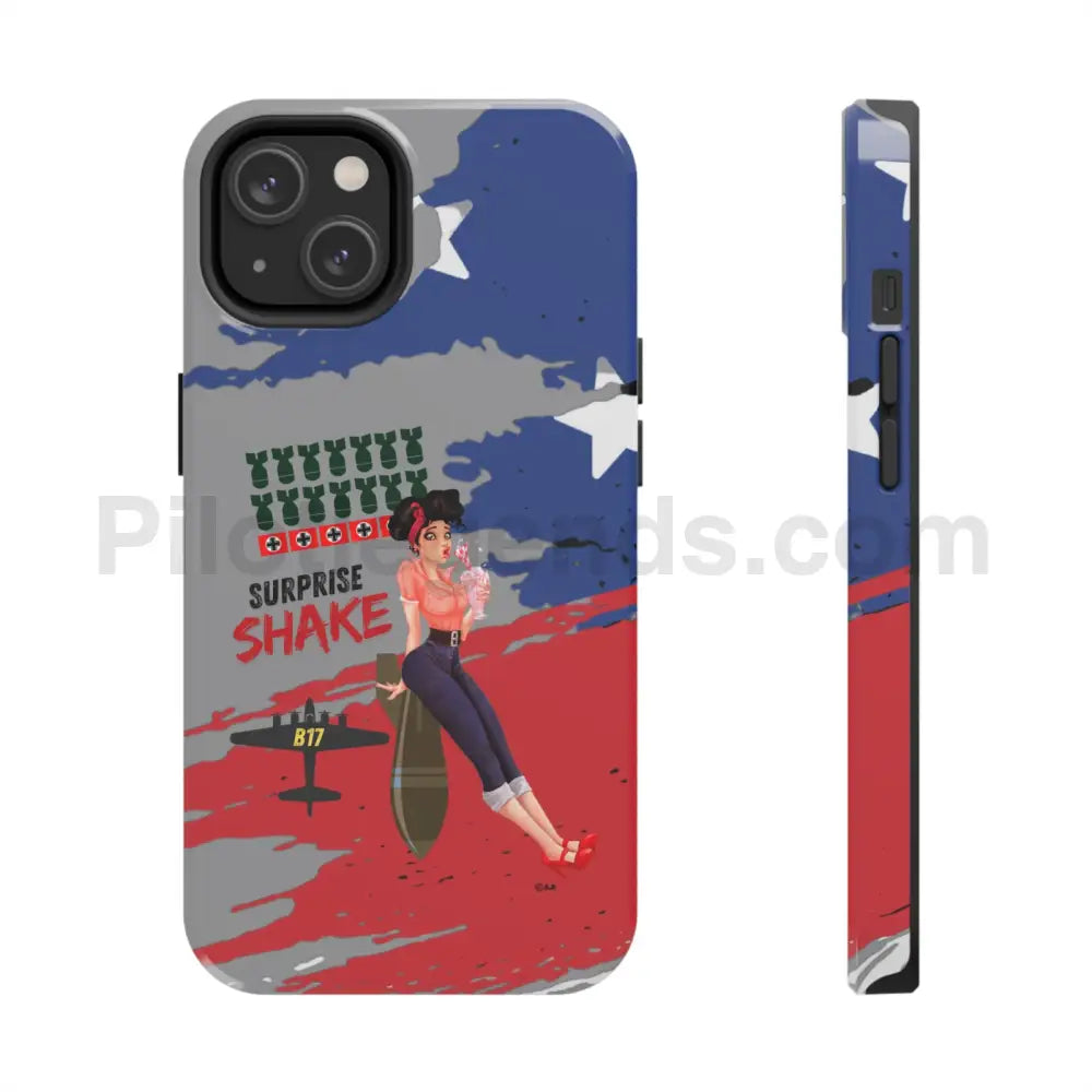 Surprise Shake - Cell Phone Wwii Bomber Nose Art Tough Case Iphone 14