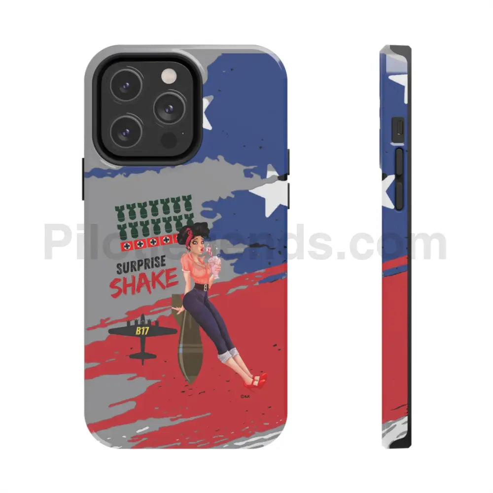 Surprise Shake - Cell Phone Wwii Bomber Nose Art Tough Case Iphone 14 Pro Max