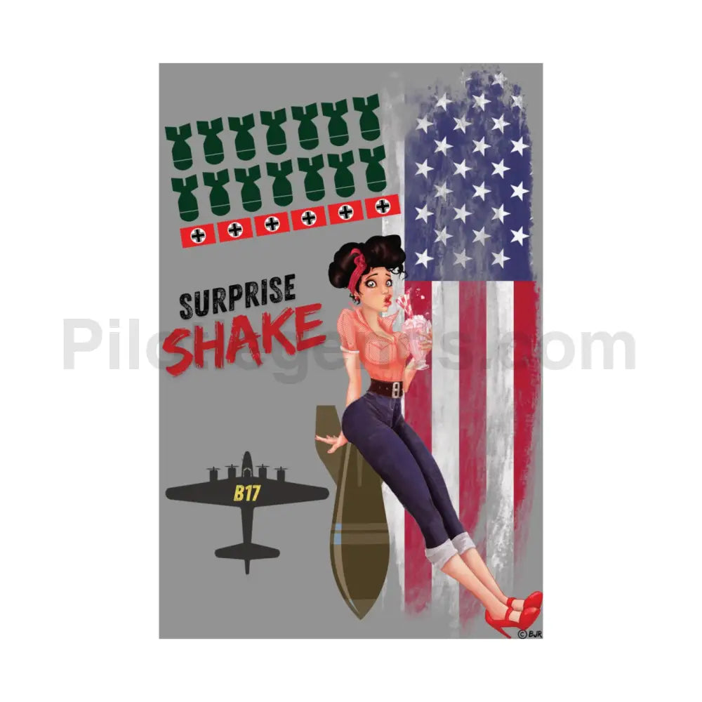 Surprise Shake WWII Nose Art Poster