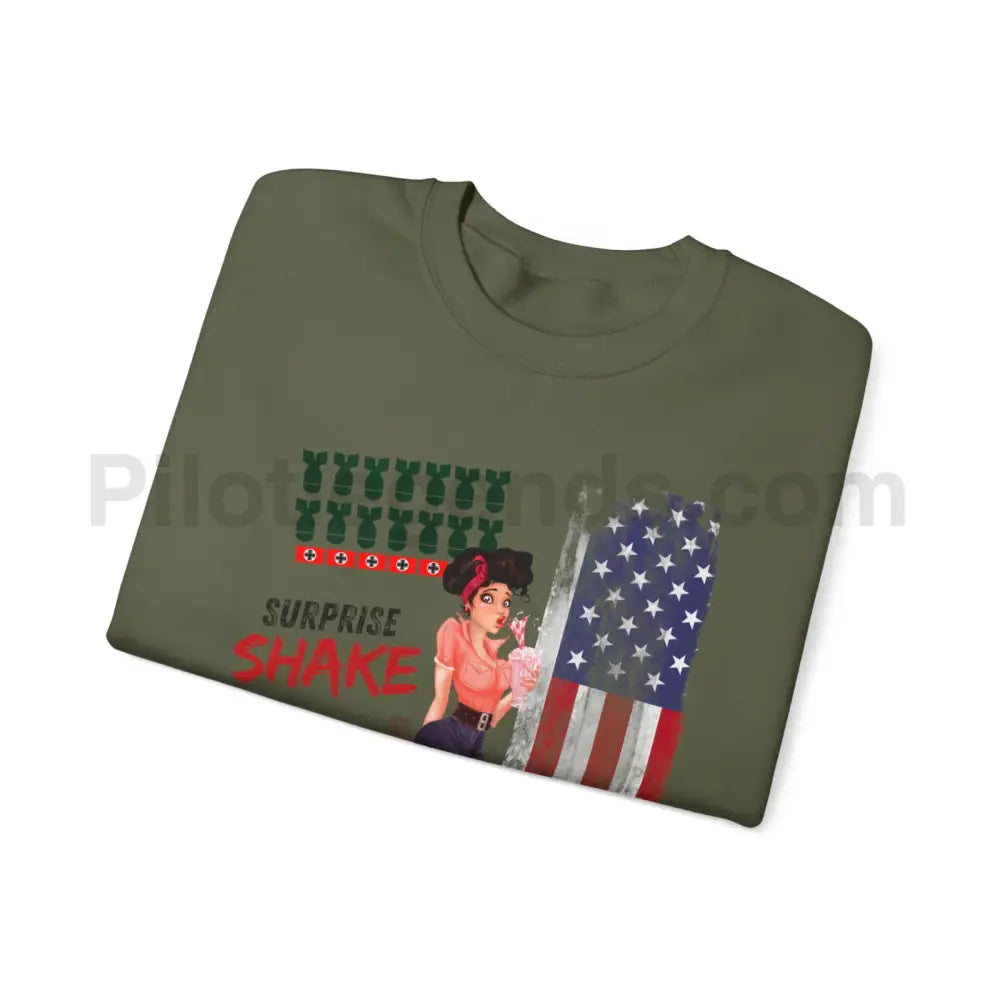 Surprise Shake WWII Nose Art Sweatshirt