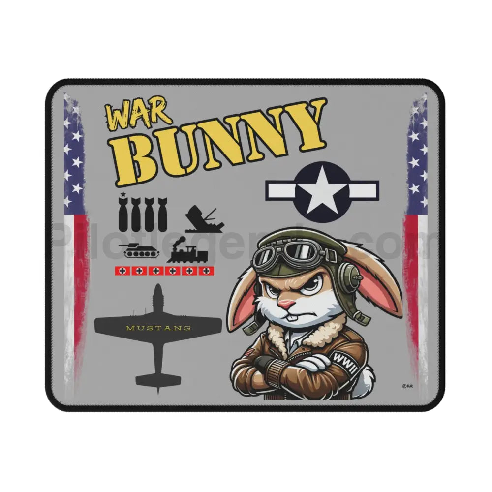 War Bunny WWII Nose Art Mouse Pad